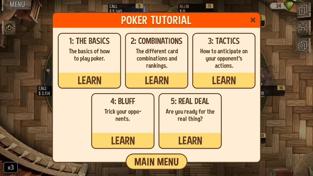 Learn Poker - How to Play  [МОД Много денег] Screenshot 3
