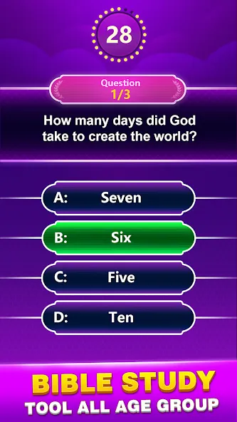 Bible Trivia - Word Quiz Game (Библейская викторина)  [МОД Много монет] Screenshot 1