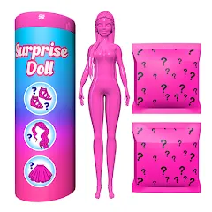 Взлом Color Reveal Suprise Doll Game (Цветной сюрпризный кукольный игровой набор)  [МОД Много денег] - полная версия apk на Андроид