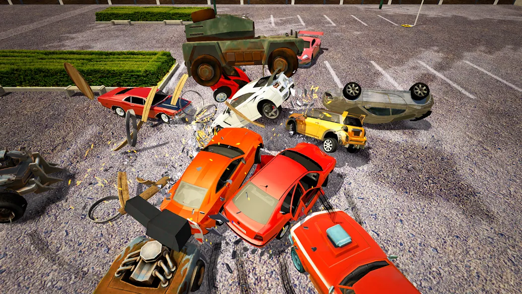 Demolition Derby Mad Car Crash (Дерби Деструкция Симулятор)  [МОД Menu] Screenshot 4