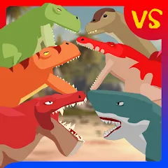 Взлом T-Rex Fights Dinosaurs  [МОД Меню] - полная версия apk на Андроид