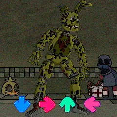 Скачать взломанную FNF Springtrap Mod Test (Мод Тест)  [МОД Меню] - стабильная версия apk на Андроид