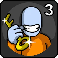 Взломанная One Level 3 Stickman Jailbreak (Один Уровень 3)  [МОД Меню] - стабильная версия apk на Андроид