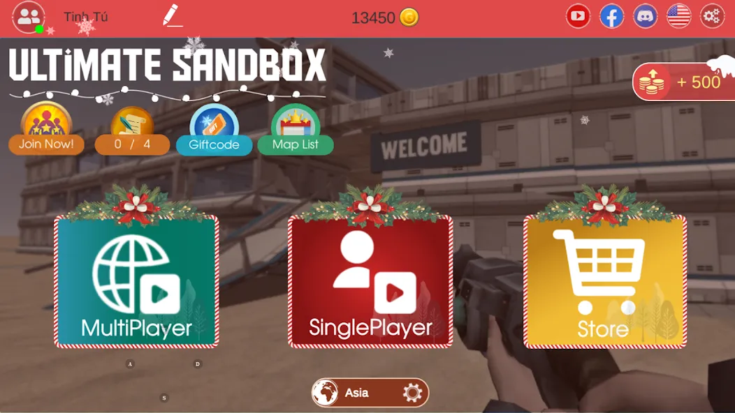 Ultimate Sandbox: Mod Online (Ультимейт Сэндбокс)  [МОД Много монет] Screenshot 1