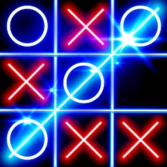 Взлом Tic Tac Toe Glow: 2 Players  [МОД Все открыто] - последняя версия apk на Андроид
