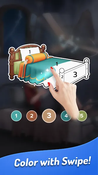 Colorswipes® - Color by Number  [МОД Unlimited Money] Screenshot 3