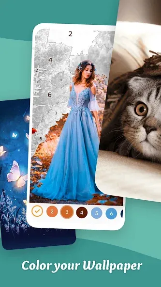 Coloring Game: Paint by Number  [МОД Unlocked] Screenshot 3