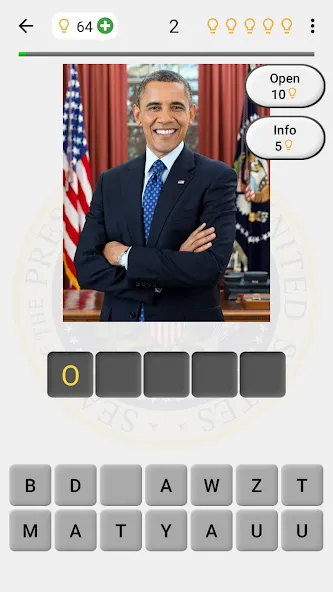 US Presidents and History Quiz  [МОД Бесконечные монеты] Screenshot 1