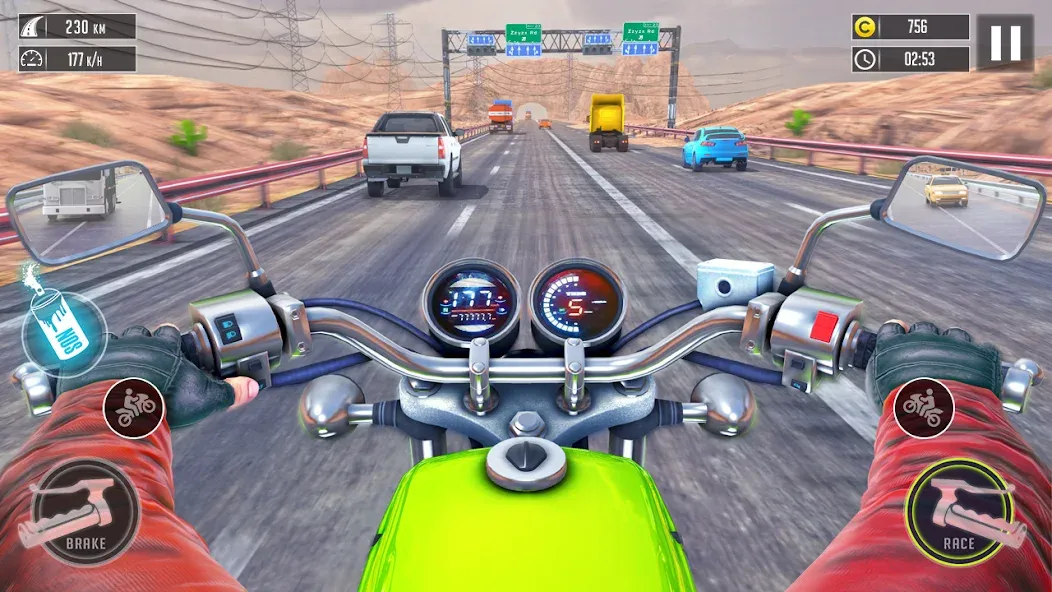 3d Bike Racing Bike Race Games  [МОД Menu] Screenshot 3