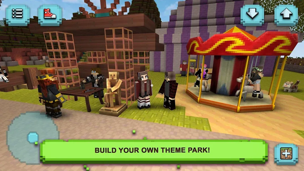 Theme Park Craft: Build & Ride  [МОД Много денег] Screenshot 2