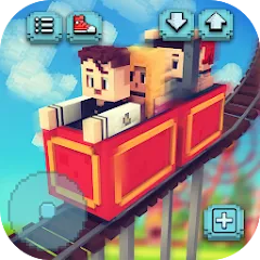 Взломанная Theme Park Craft: Build & Ride  [МОД Много денег] - стабильная версия apk на Андроид