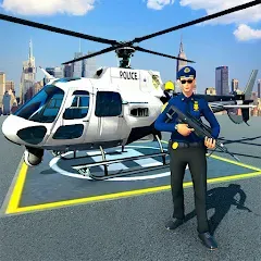 Скачать взломанную Police Helicopter Chase Game  [МОД Много денег] - полная версия apk на Андроид