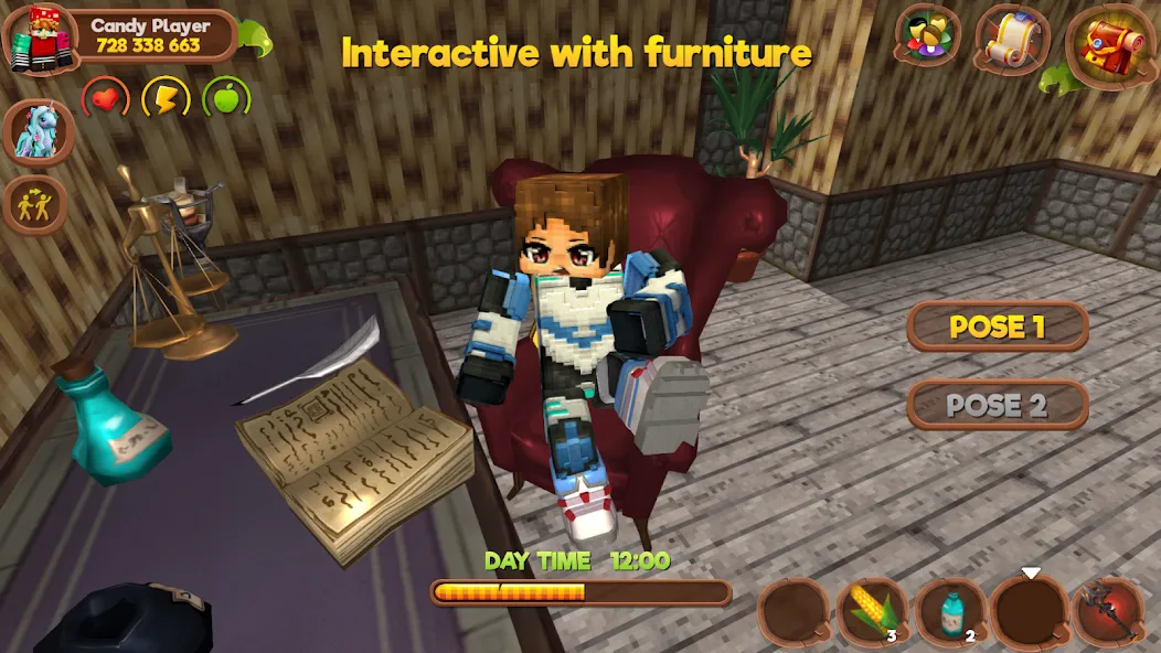 Pony World Craft  [МОД Много монет] Screenshot 2