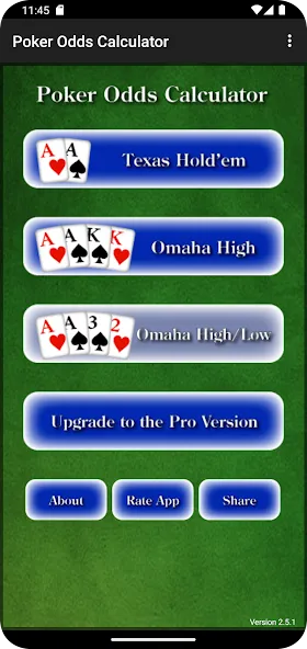 Poker Odds Calculator (Покер Оддс Калькулятор)  [МОД Меню] Screenshot 1
