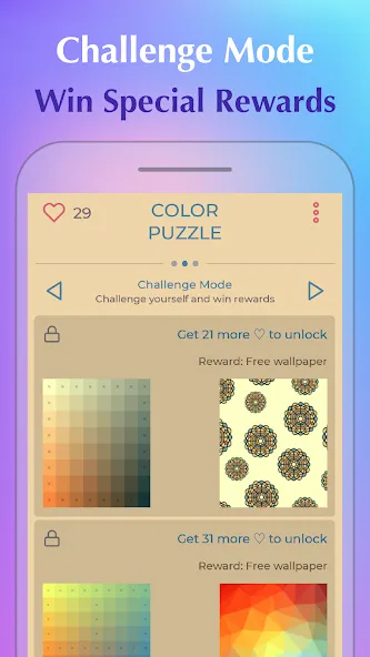Color Puzzle:Offline Hue Games  [МОД Бесконечные монеты] Screenshot 5