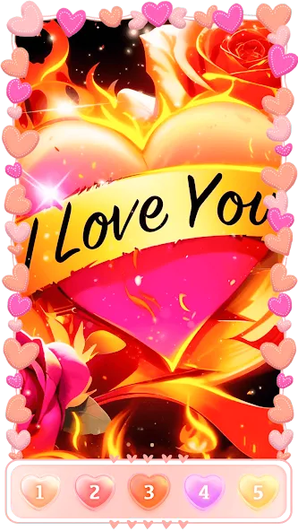 Love, Heart Coloring Book  [МОД Все открыто] Screenshot 3