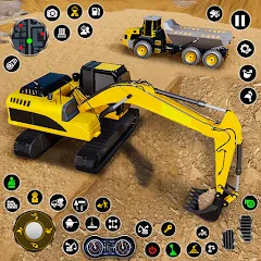 Скачать взлом Construction Dump Truck Game (Конструкционный симулятор самосвала)  [МОД Бесконечные деньги] - полная версия apk на Андроид