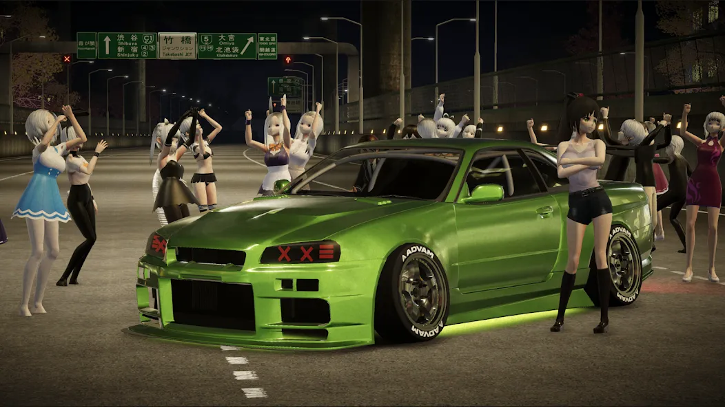 Kanjozokuレーサ Racing Car Games  [МОД Все открыто] Screenshot 3