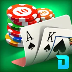 Взломанная DH Texas Poker - Texas Hold'em (ДХ Техас Покер)  [МОД Mega Pack] - стабильная версия apk на Андроид