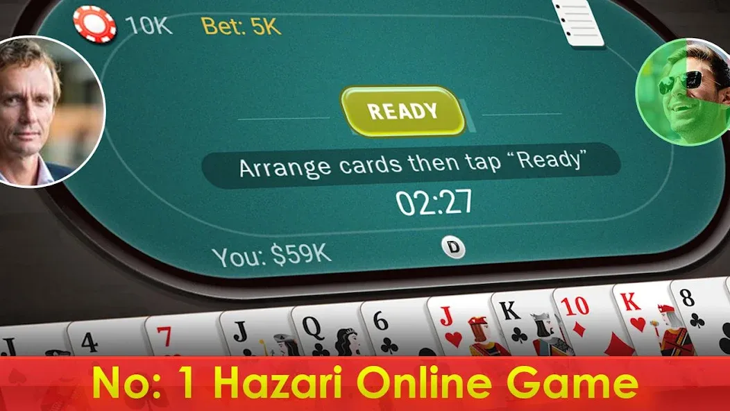 Hazari - 1000 Points Card Game (Хазари)  [МОД Бесконечные монеты] Screenshot 1