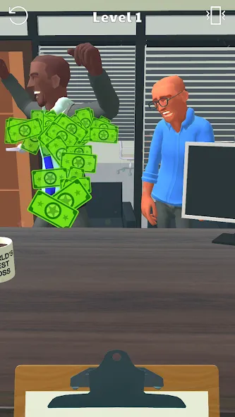 Boss Life 3D: Office Adventure (Босс Лайф 3Д)  [МОД Бесконечные монеты] Screenshot 2