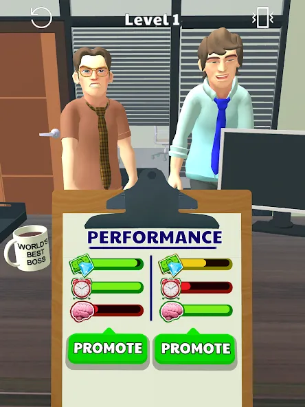 Boss Life 3D: Office Adventure (Босс Лайф 3Д)  [МОД Бесконечные монеты] Screenshot 5