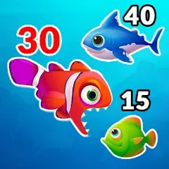Взломанная Big Eat Fish Games Shark Games  [МОД Меню] - последняя версия apk на Андроид