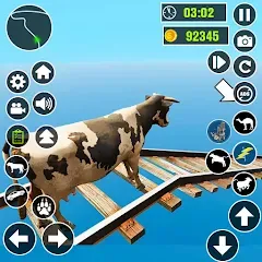 Взломанная Epic Cow Ramp Rush Run Game  [МОД Mega Pack] - последняя версия apk на Андроид