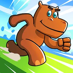Скачать взломанную Hippo Dash (Хиппо Дэш)  [МОД Бесконечные деньги] - стабильная версия apk на Андроид
