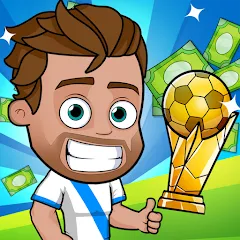 Взломанная Idle Soccer Story - Tycoon RPG (Айдл Соккер Стори)  [МОД Много денег] - полная версия apk на Андроид