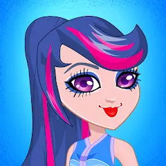 Взломанная Pony College Student Dress Up (Пони Студент Колледжа Одеваются)  [МОД Много монет] - полная версия apk на Андроид