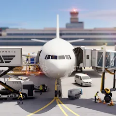 Скачать взломанную World of Airports (Ворлд оф Эйрпортс)  [МОД Menu] - полная версия apk на Андроид