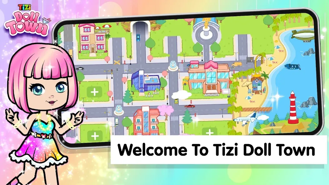 Tizi Town: Doll Dress Up Games  [МОД Mega Pack] Screenshot 1