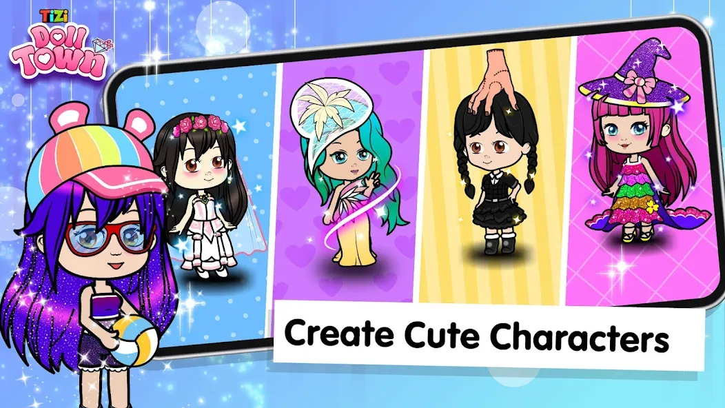 Tizi Town: Doll Dress Up Games  [МОД Mega Pack] Screenshot 2