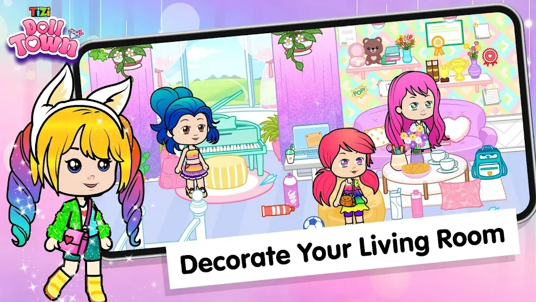 Tizi Town: Doll Dress Up Games  [МОД Mega Pack] Screenshot 4