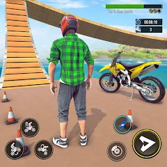 Скачать взломанную Bike Stunt : Motorcycle Game  [МОД Бесконечные деньги] - стабильная версия apk на Андроид
