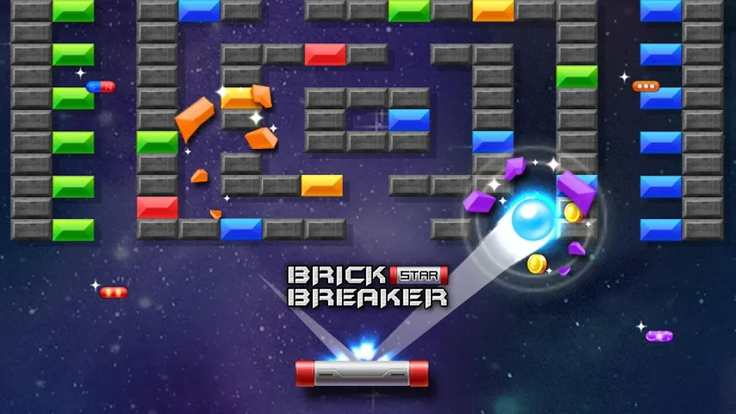 Brick Breaker Star: Space King  [МОД Бесконечные деньги] Screenshot 3