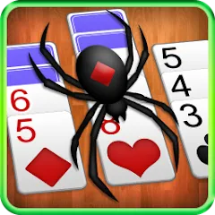 Взломанная Spider Solitaire  [МОД Бесконечные деньги] - полная версия apk на Андроид