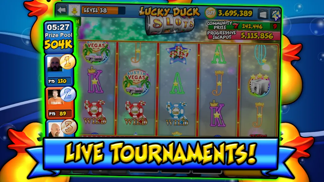 Lucky Duck Slots (Лаки Дак Слотс)  [МОД Много монет] Screenshot 3
