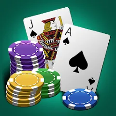 Скачать взломанную World Blackjack King  [МОД Unlimited Money] - последняя версия apk на Андроид