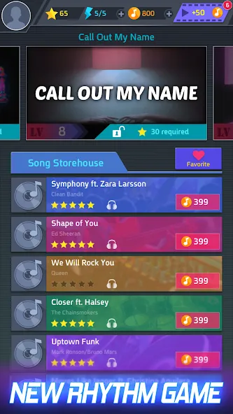 Tap Tap Music-Pop Songs  [МОД Menu] Screenshot 1
