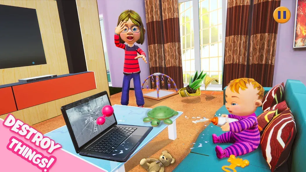 Virtual Baby Mother Simulator  [МОД Бесконечные монеты] Screenshot 4