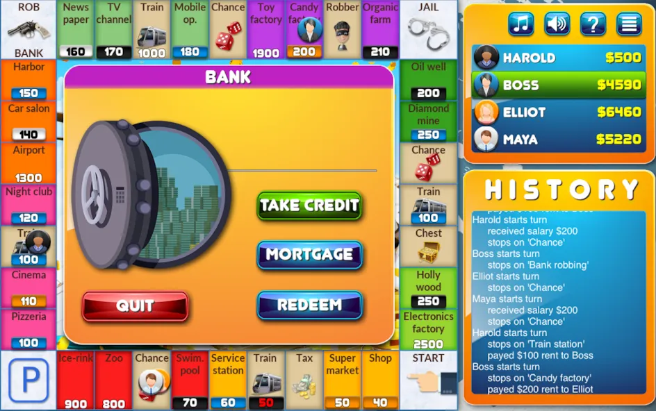 CrazyPoly - Business Dice Game (КрейзиПоли)  [МОД Много монет] Screenshot 3