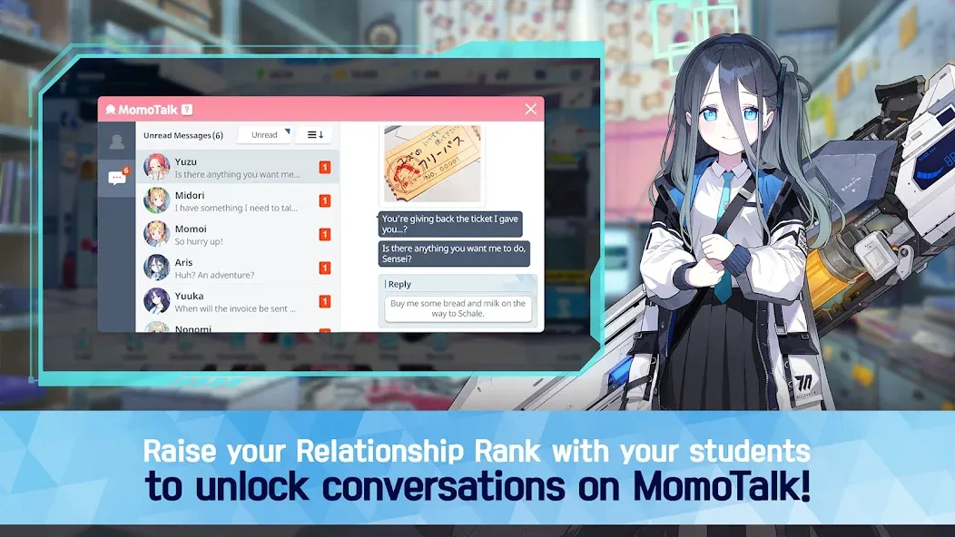 Blue Archive (Блу Архив)  [МОД Mega Pack] Screenshot 3