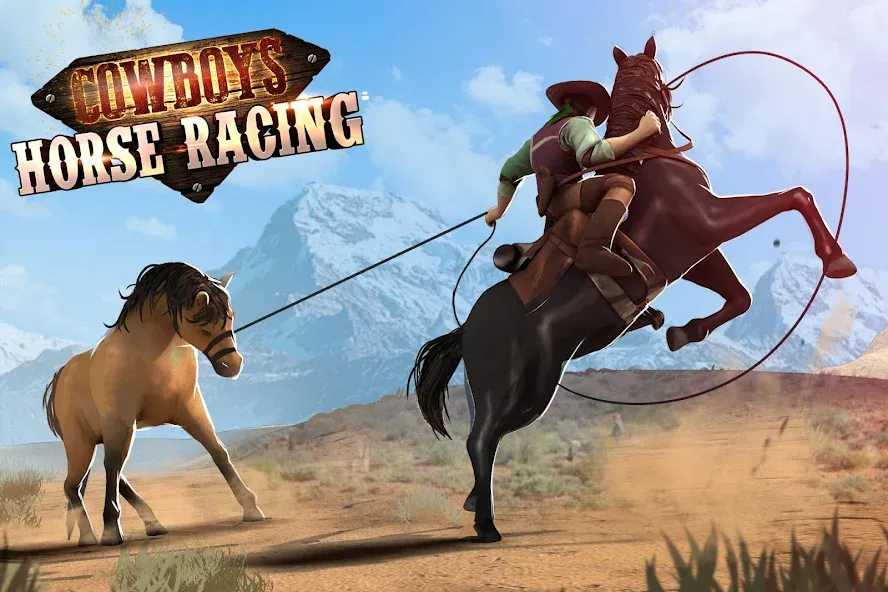 Cowboys Horse Racing Derby  [МОД Бесконечные деньги] Screenshot 1