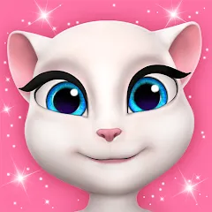Скачать взломанную My Talking Angela  [МОД Бесконечные монеты] - последняя версия apk на Андроид
