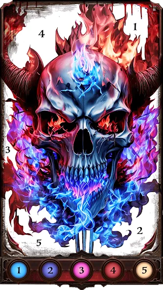 Dark, Horror Color by Number  [МОД Все открыто] Screenshot 2