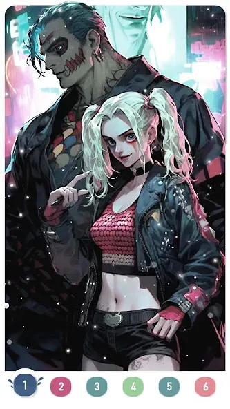 Clown Color, Paint by number  [МОД Все открыто] Screenshot 4