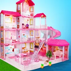 Скачать взлом Girl Doll House Design Games (Дизайнерские игры для девочек Домик для кукол)  [МОД Unlimited Money] - последняя версия apk на Андроид
