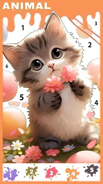 Paint Color: Color by number  [МОД Все открыто] Screenshot 5